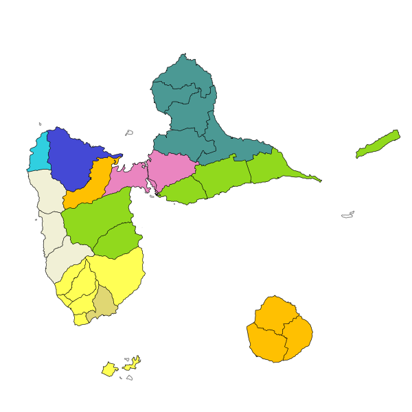 Exploitants en assainissement collectif de Guadeloupe en 2019