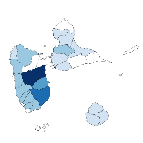 Volumes prélevés pour l'AEP à l'échelle communale en 2019